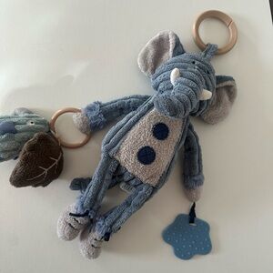 Jellycat Blue Elephant Rattle Plush Toy